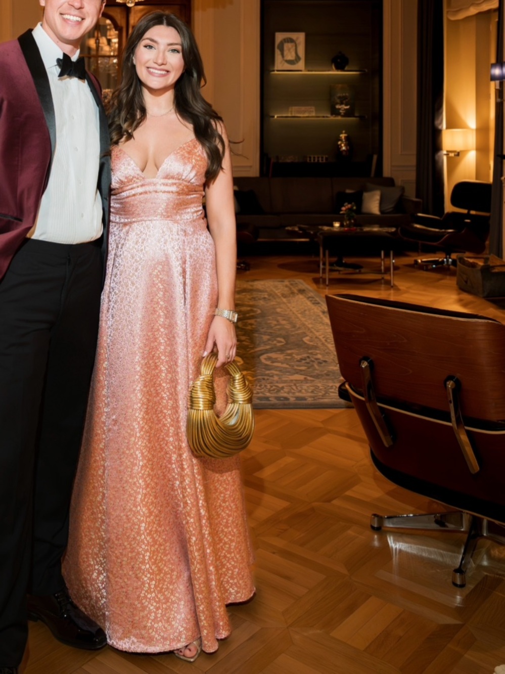 SAU LEE Ada Gown - pink and gold - Picture 4 of 4